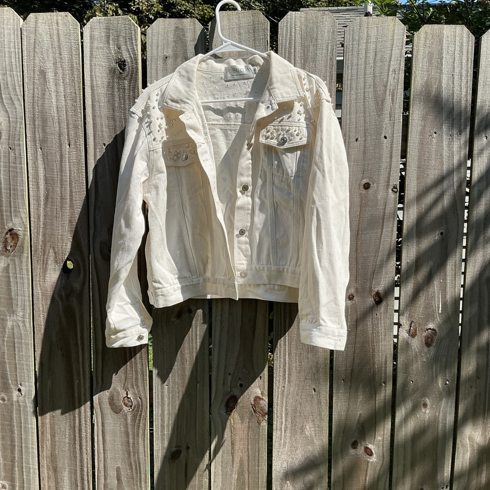 Heirloom Bridal Company - Wifey White Denim Jacket